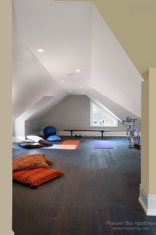 Интерьер мансарды: стильные идеи дизайна комнаты под крышей, оформление .