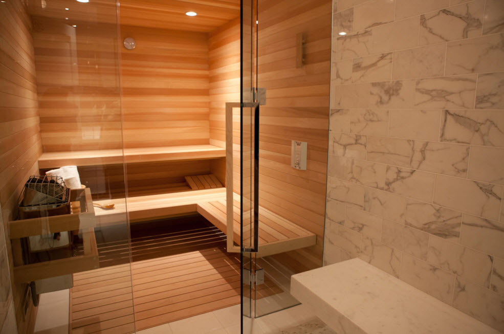 100 лучших идей дизайна: отделка бани и сауны в частном доме фото