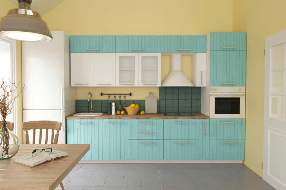 Отделка стен на кухне: варианты, цвета, декор