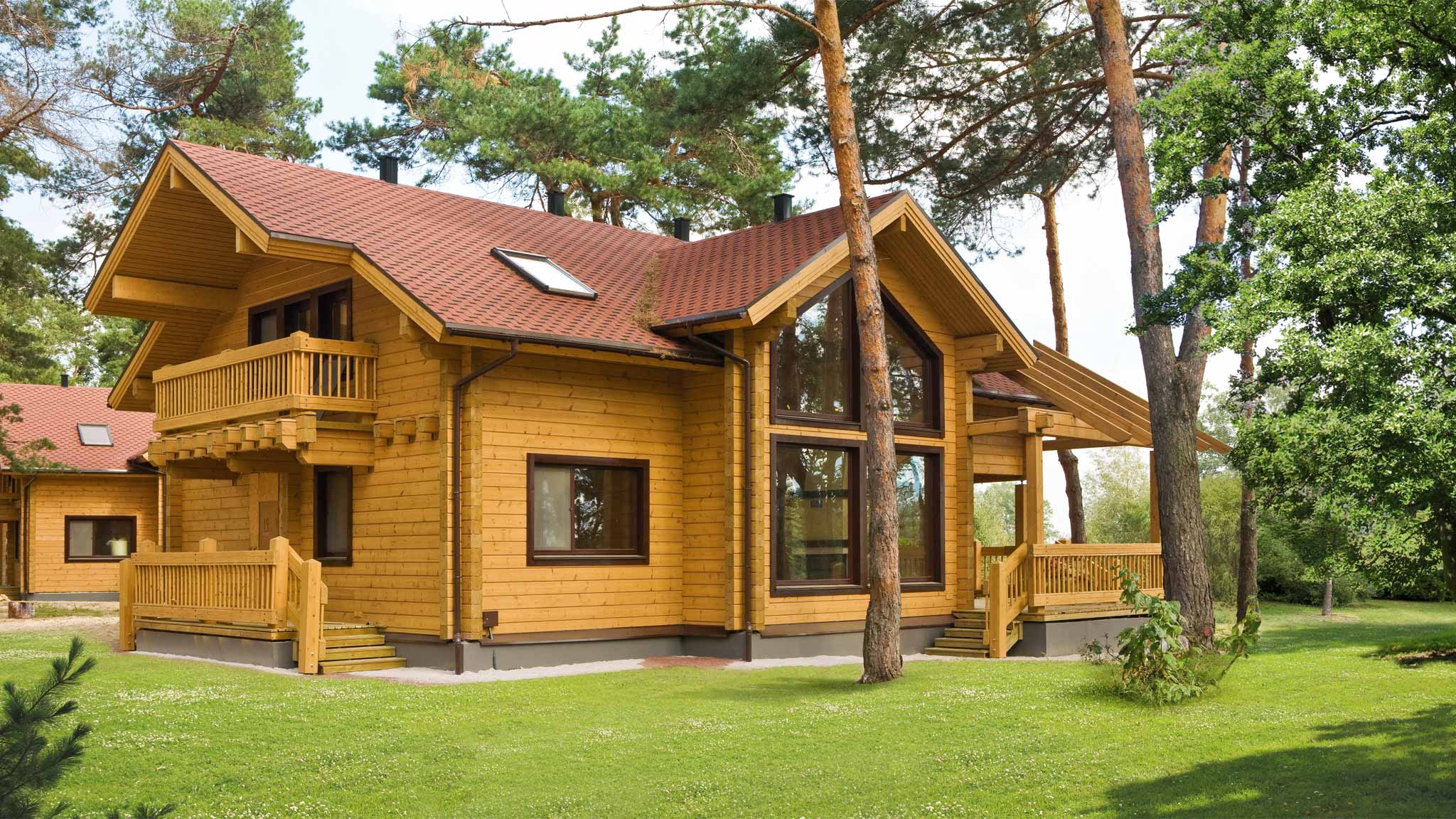 Красивые деревянные дома: роскошные экстерьеры на фото