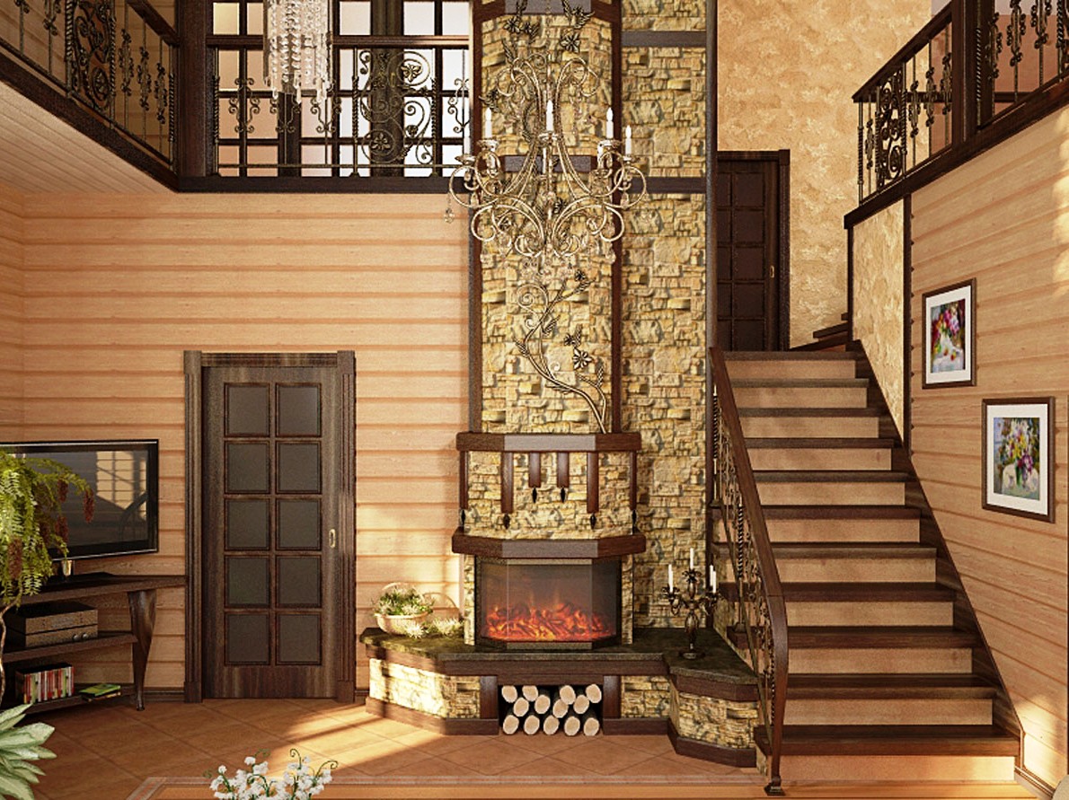 Деревянный дом внутри: оригинальные идеи стильного интерьера