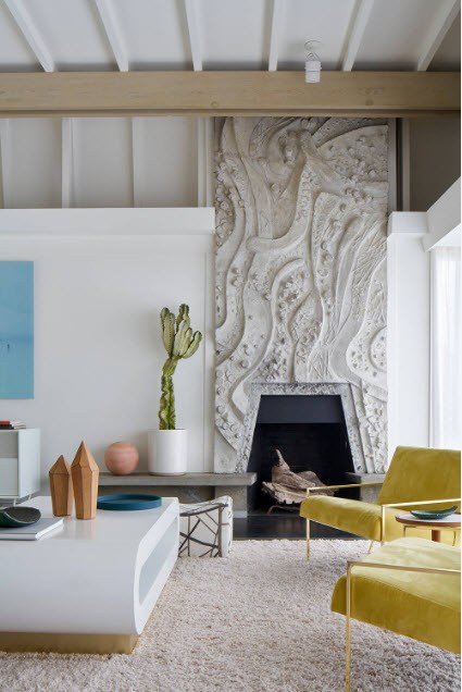 Камин в гостиной: стильные решения дизайна 2018