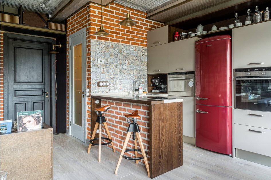 Подборка Кухня 6 кв. м с холодильником: множество вариантов красивого и функционального дизайна на фото на фото				