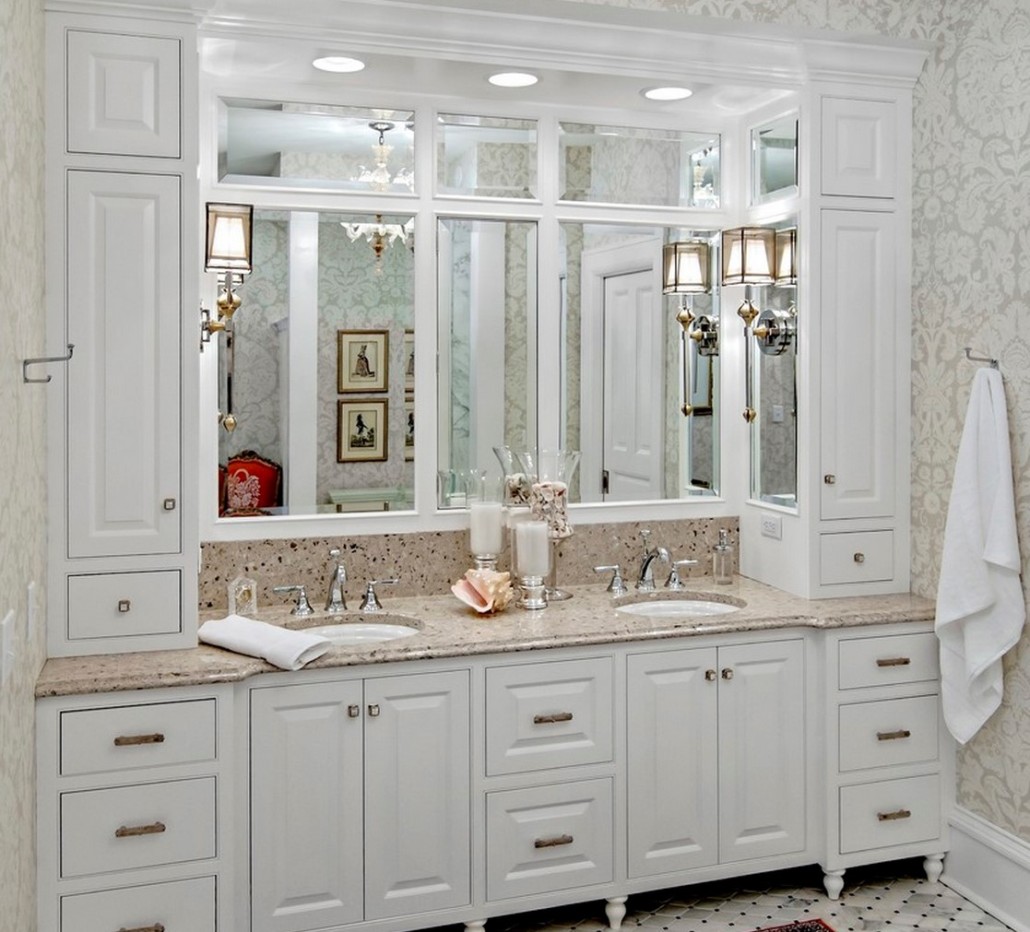 тумбы в ванную комнату в классическом стиле