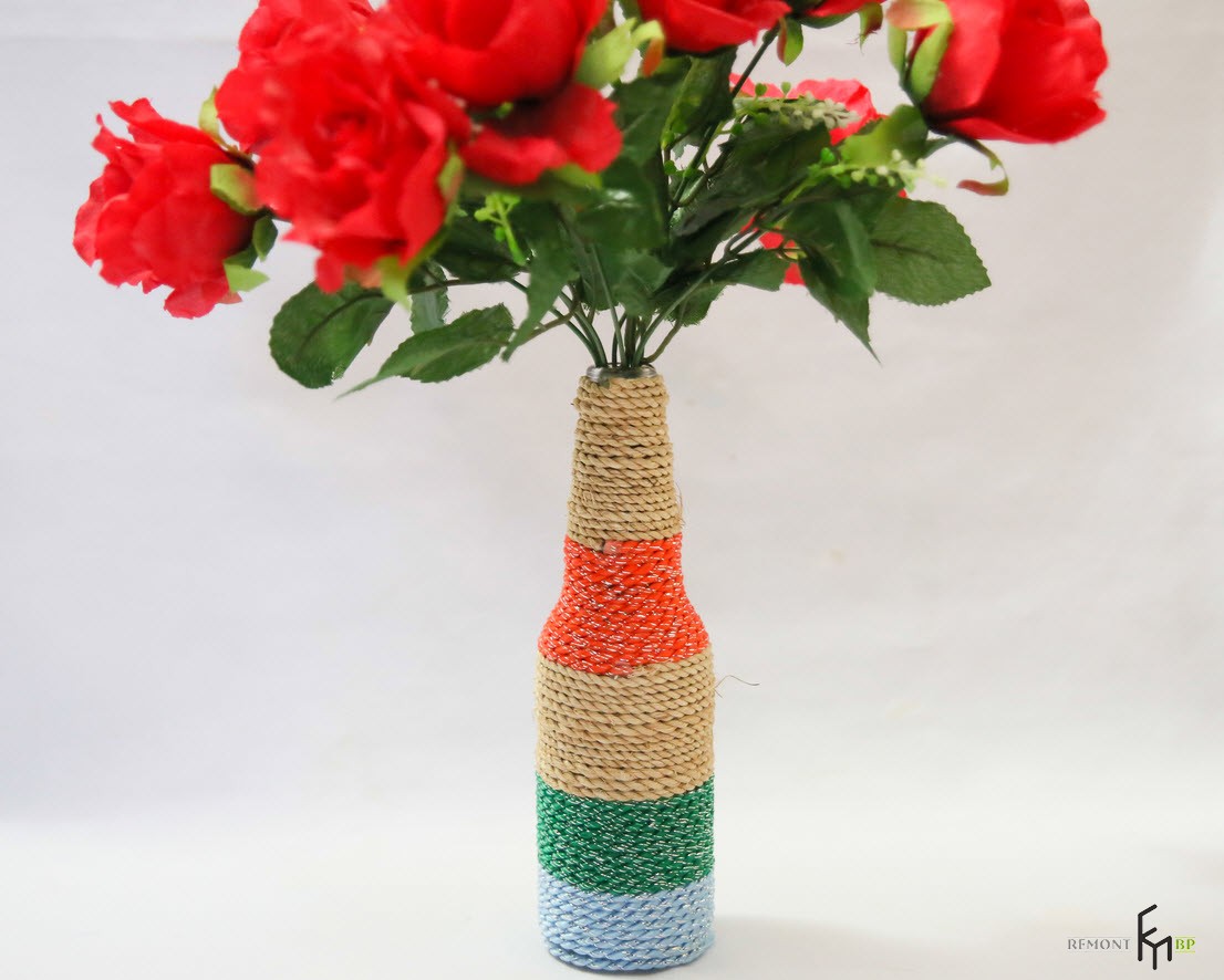 Разноцветная ваза