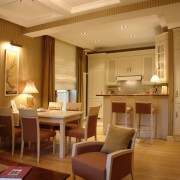 Мягкий свет для кухни-студии