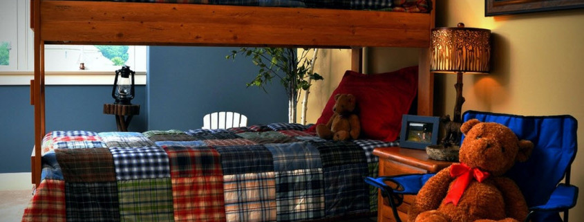 Детская комната в синих тонах