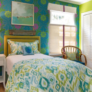 Зеленые оттенки для спальни