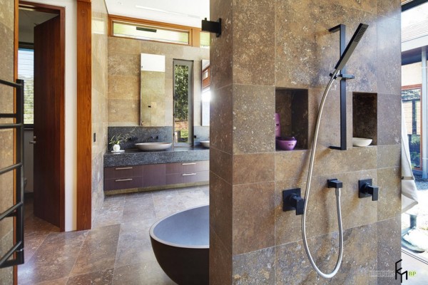 Керамическая плитка в ванной в восточном стиле