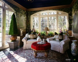 Необычные фотообои для гостиной