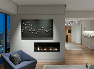 Электро камин в гостиной