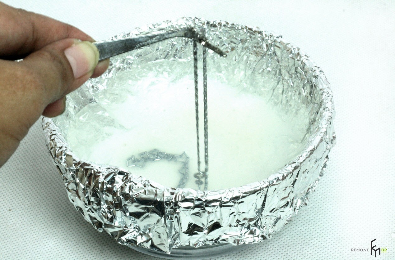 Третій спосіб чищення срібла.  Сьомий етап