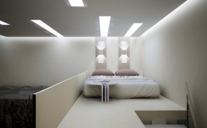 Стильная комната в белых тонах