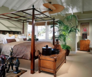 Тропический стиль кровать