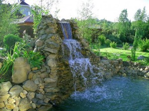 Водопад на даче фото