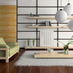 Дизайн современной гостиной в японском стиле фото