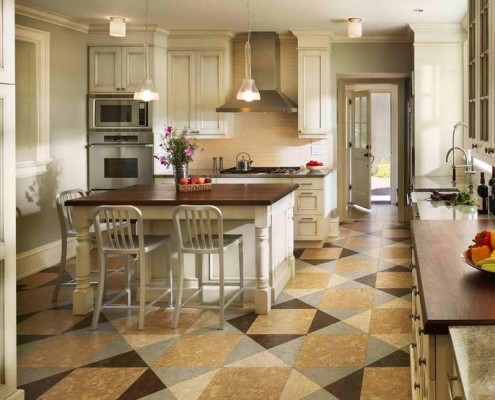 Укладка пробкового пола