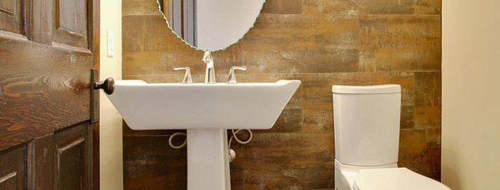 Отделка маленького туалета