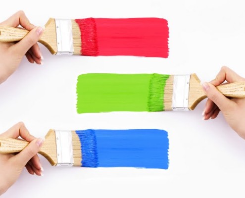 Окраска при помощи кисти