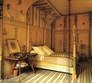 Спальная комната в египетском стиле