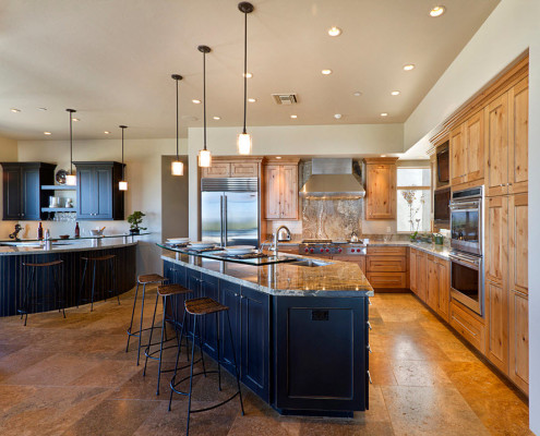 Пробковый пол на кухне