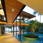Ультрасовременный дом в стиле бунгало с бассейном