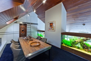 Дизайн интерьера с аквариумом