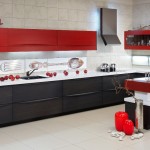 Кухни красного цвета фото