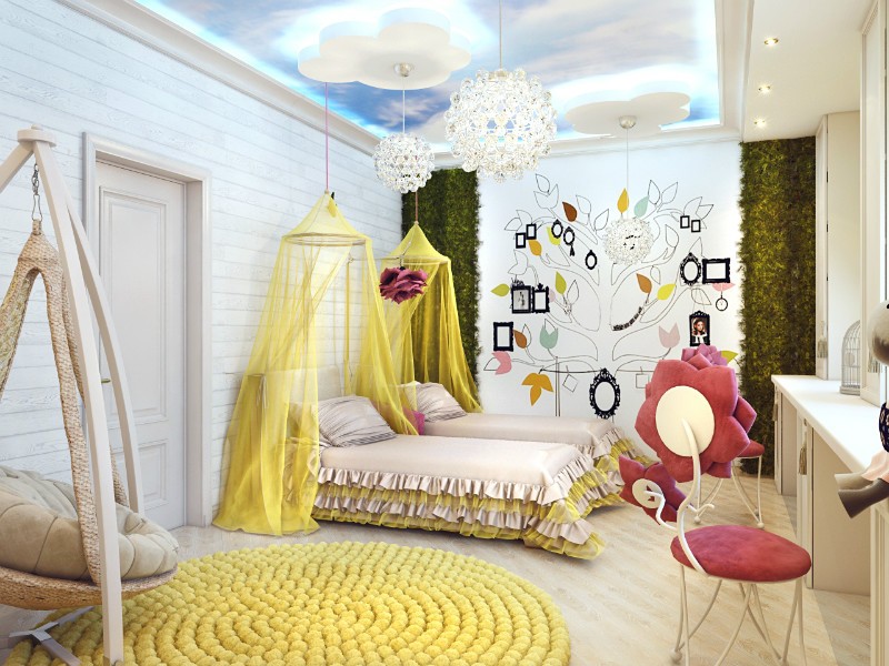 Красивая детская комната для девочки