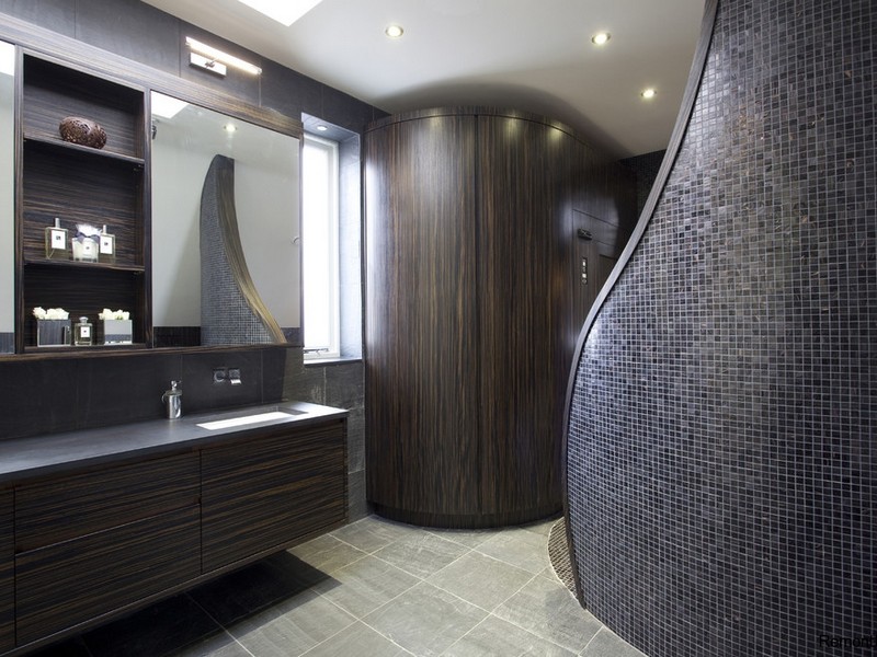 Интерьере ванной комнаты в стиле минимализм фото
