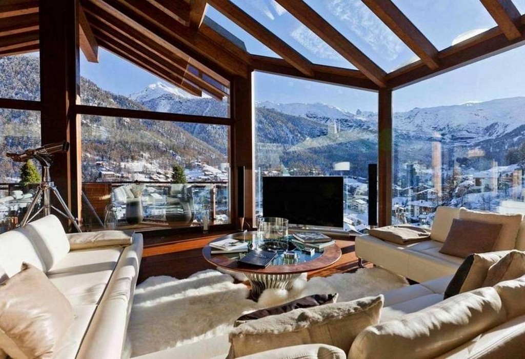 Дизайн дома в стиле альпийское Кантри