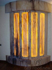 Гибкий камень с подсветкой