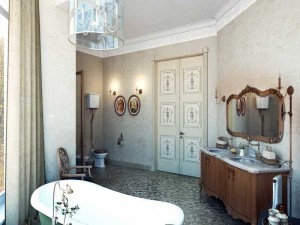 Фото ванной комнаты в стиле винтаж