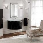 Черная мебель для ванной комнаты фото