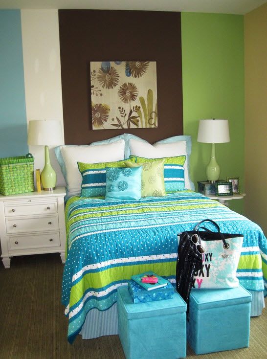 Бірюзовий колір кімната для дівчинки