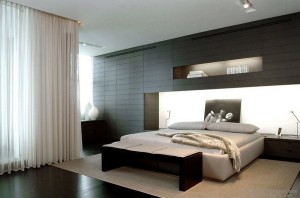 Стиль минимализм в спальной комнате