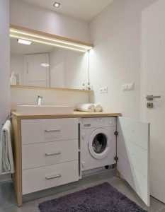 Идеи для стиральной машинки в маленькой ванной комнате