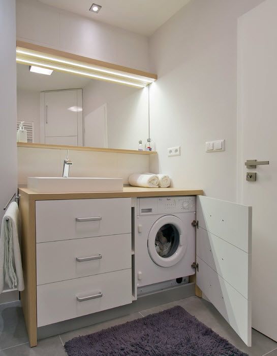 Ідеї ​​для пральної машинки у маленькій ванній кімнаті