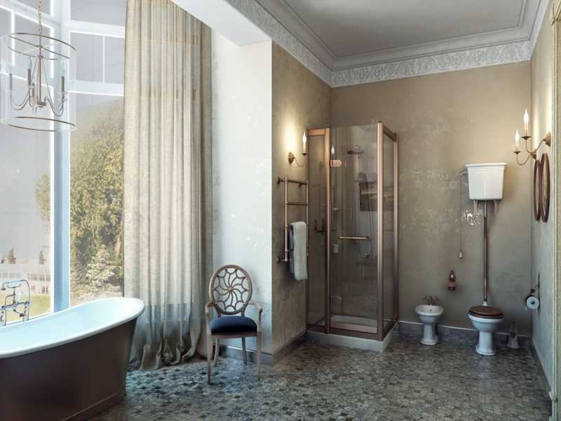 Дизайн ванной комнаты винтаж фото Дизайн ванной комнаты винтаж фото