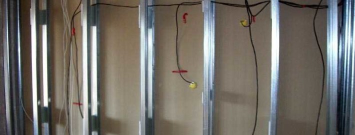Обшивка стен гипсокартоном каркасным способом