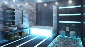 hi-tech ванная комната