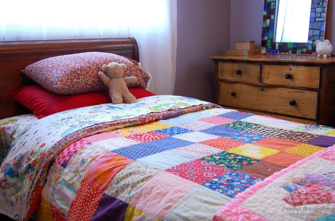 Лоскутное одеяло в стиле пэчворк