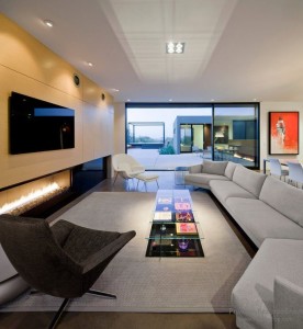 гостиная в стиле хай-тек