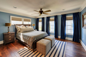 Дизайн синей спальни – синий цвет в интерьере