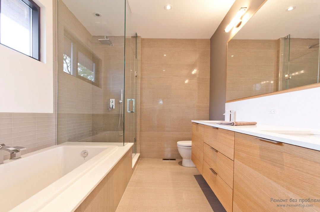 Цікавий інтер'єр сучасної ванної кімнати на фото