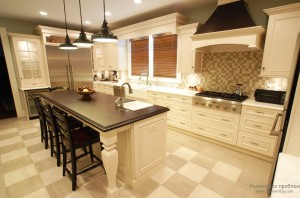 благородная классика с мозаичной стенкой