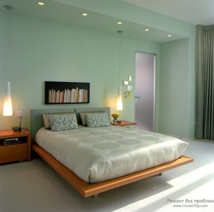 Интерьер и дизайн зеленой спальни | 25 современных идей оформления