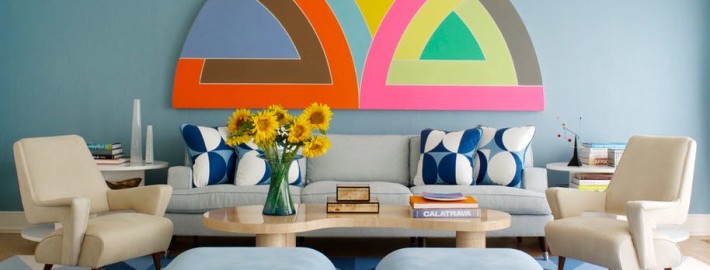 Пуфик в интерьере