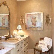 Декор на даче в ванной