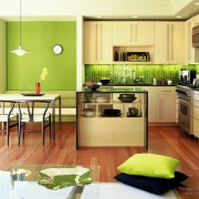 Кухня в зеленых тонах